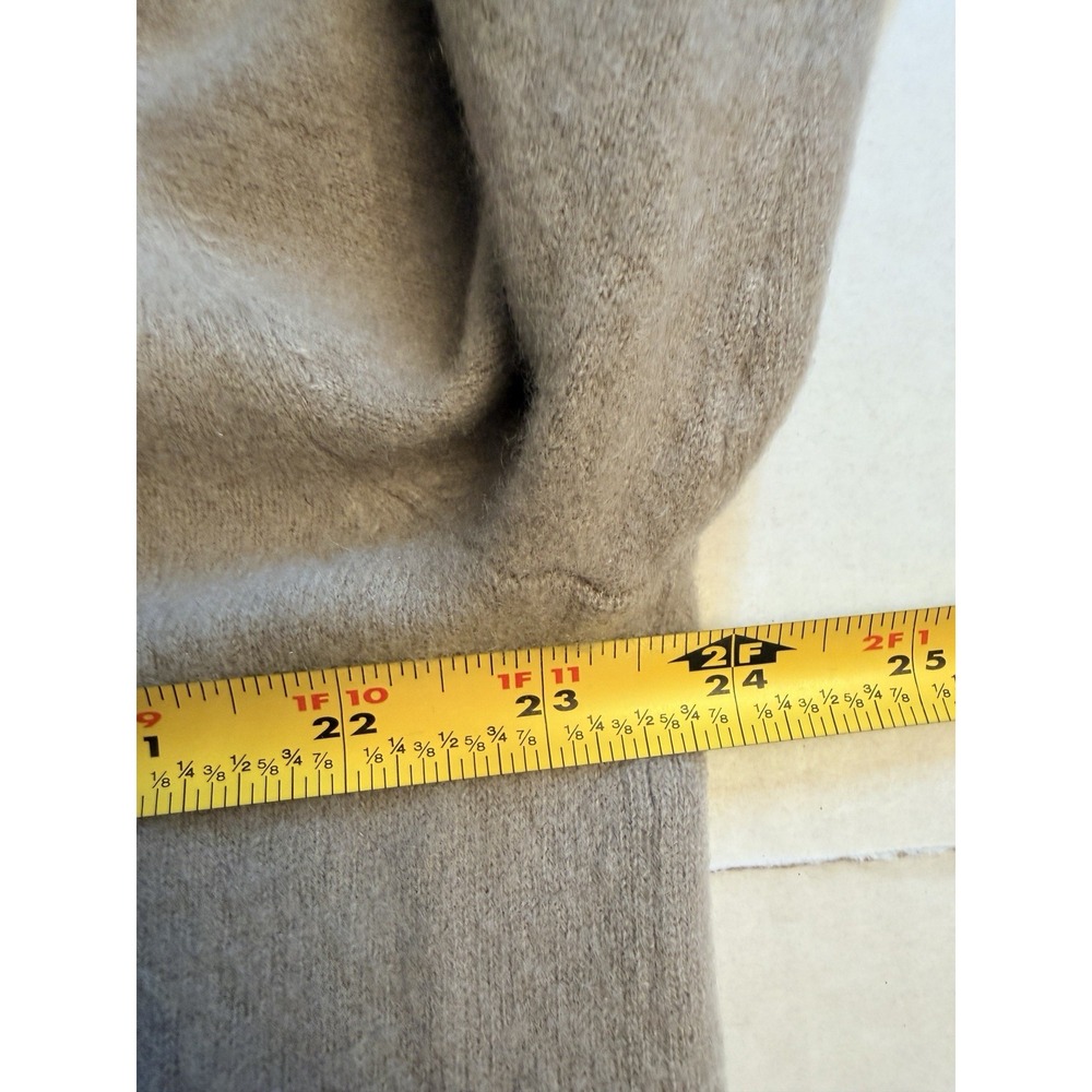 H&M 100% Cashmere Sweater Women's Large Crew Neck Pullover Lightweight Silver - Picture 5 of 6